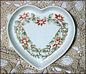 Heart-shaped dish