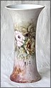 Jar decorated with flowers