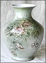 Vase decorated with flowers