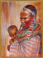 Masai Mother with Child