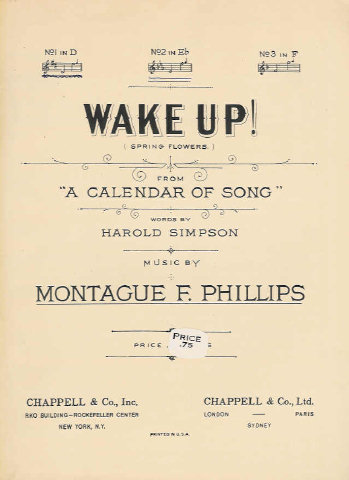 Wake Up! - Harold Simpson, Montague F. Phillips